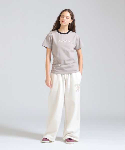AVIREX(アヴィレックス)の「《直営店限定》RINGER BURNOUT PRINT T-SHIRT(Tシャツ/カットソー・レディース・パープル/ライトブラウン/グレー・F)」の17枚目の写真