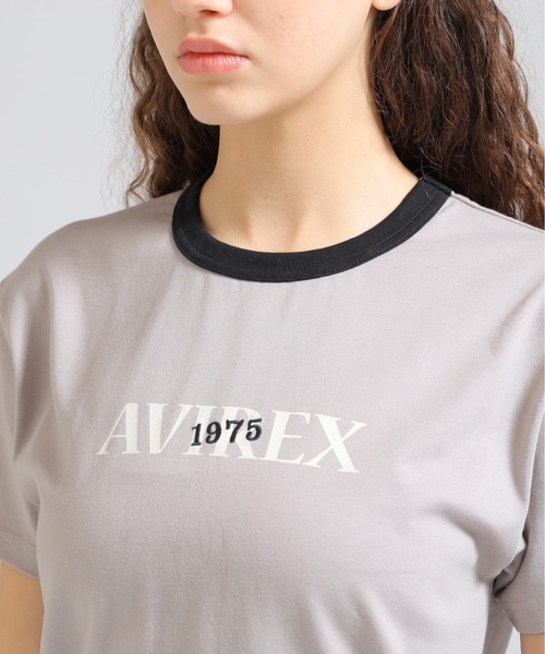 AVIREX(アヴィレックス)の「《直営店限定》RINGER BURNOUT PRINT T-SHIRT(Tシャツ/カットソー・レディース・パープル/ライトブラウン/グレー・F)」の21枚目の写真
