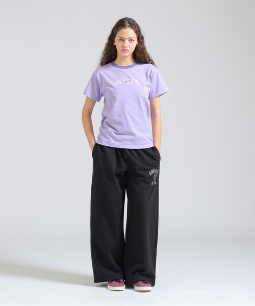 AVIREX(アヴィレックス)の「《直営店限定》RINGER BURNOUT PRINT T-SHIRT(Tシャツ/カットソー・レディース・パープル/ライトブラウン/グレー・F)」の10枚目の写真
