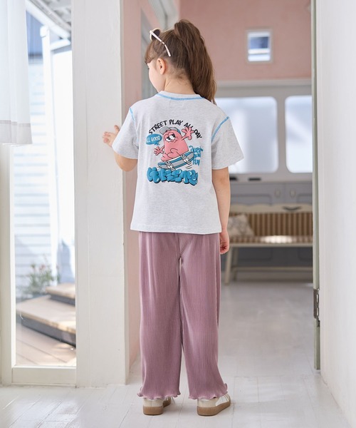 Piet(ピエット)の「【綿100%】オリジナル キャラクターロゴ Tシャツ(Tシャツ/カットソー・キッズ・チャコールグレー/グレー/ピンク/ブラウン・120/130/110/100)」の17枚目の写真