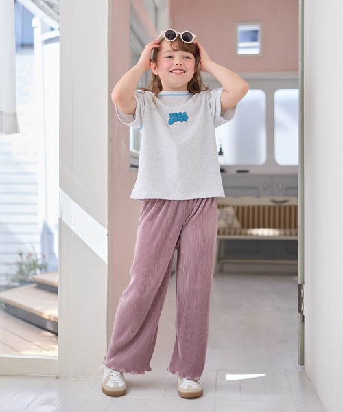 Piet(ピエット)の「【綿100%】オリジナル キャラクターロゴ Tシャツ(Tシャツ/カットソー・キッズ・チャコールグレー/グレー/ピンク/ブラウン・120/130/110/100)」の15枚目の写真