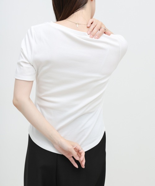 select MOCA(セレクトモカ)の「アシメボタンデザイントップス(Tシャツ/カットソー・レディース・ホワイト/グレー/ブラック・FREE)」の21枚目の写真