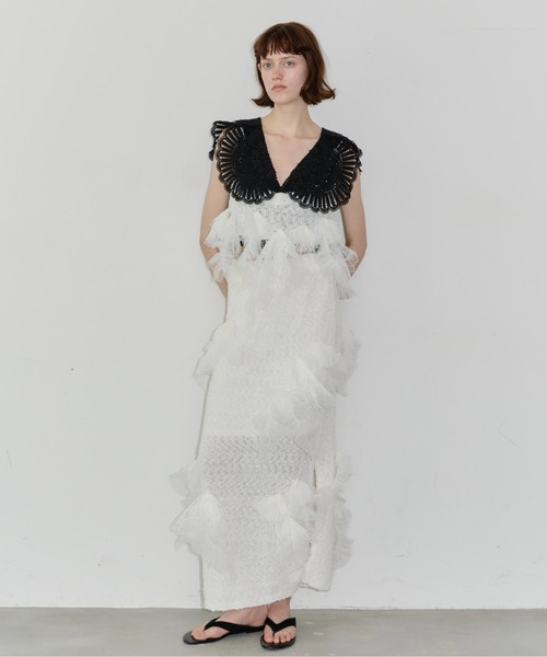 LA BELLE ETUDE（ラベルエチュード）の「【TEN by LA BELLE ETUDE】Lily manyモチーフニットビスチェ（その他トップス・レディース・ブラック/その他/ホワイト・FREE）」の6枚目の写真