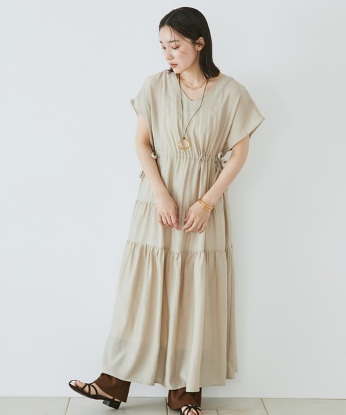 Doux archives(ドゥアルシーヴ)の「【セルフカット】セミフレアリブパンツ(その他パンツ・レディース・チャコールグレー/アイボリー/ブラウン/ブラック・FREE)」の16枚目の写真