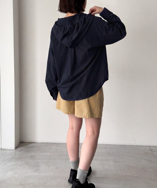 CANAL JEAN(キャナルジーン)の「El mar ナイロンパーカーシャツ(シャツ/ブラウス・レディース・ネイビー/ホワイト・ONE SIZE)」の12枚目の写真