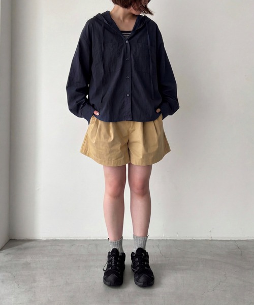 CANAL JEAN(キャナルジーン)の「El mar ナイロンパーカーシャツ(シャツ/ブラウス・レディース・ネイビー/ホワイト・ONE SIZE)」の11枚目の写真
