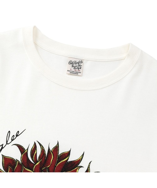 CALEE(キャリー)の「DAHLIA ART TEE <MIHO MURAKAMI DESIGN>(Tシャツ/カットソー・メンズ・ホワイト系その他2/ホワイト系その他・SMALL/MEDIUM/LARGE/X-LARGE)」の4枚目の写真