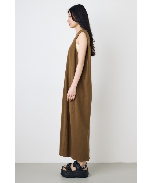 AZUL by moussy（アズールバイマウジー）の「【身長/骨格別着用画像あり】オーバルカットワンピース　春服　夏服　ノースリーブ（ワンピース・レディース・ライトブラック/ライム/ブラウン・SMALL/MEDIUM）」の17枚目の写真
