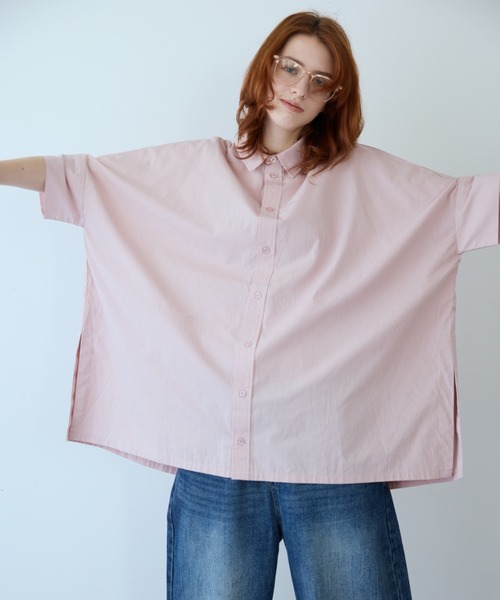 flaeu(フラユ)の「Field Cotton Shirt(シャツ/ブラウス・レディース・ピンク/ネイビー/ブラック/ホワイト・FREE)」の16枚目の写真