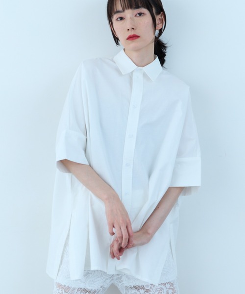 flaeu(フラユ)の「Field Cotton Shirt(シャツ/ブラウス・レディース・ピンク/ネイビー/ブラック/ホワイト・FREE)」の22枚目の写真