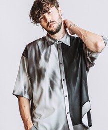 NO ID.（ノーアイディ）の「【NO ID.】Aurora Print Sheer Shirt / オーロラ プリント シアー シャツ（シャツ/ブラウス）」