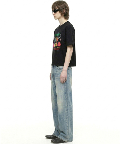 REBRENNER(リブレンナー)の「DTF ウィークエンドバイブ クールコットンクロップ半袖Tシャツ ホワイト(Tシャツ/カットソー・メンズ・ホワイト・MEDIUM/LARGE/X-LARGE)」の7枚目の写真