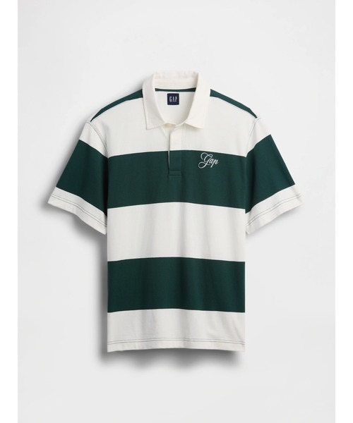 GAP（ギャップ）の「リラックスフィット GAPロゴ ラグビーシャツ（ポロシャツ・メンズ・ネイビー/オフホワイト/ブラック/グリーン・XL/L/S/M/XS）」の16枚目の写真
