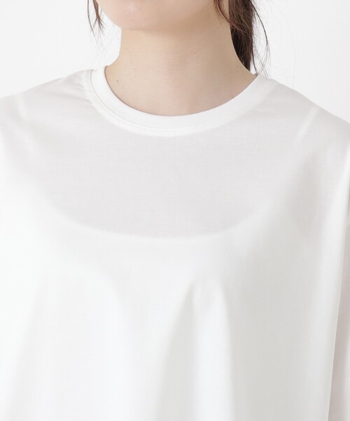 one'sterrace(ワンズテラス)の「シルケット袖 折り返し切替プルオーバー(Tシャツ/カットソー・レディース・ブラック系8/アイボリー系8/ブラウン系8・02)」の7枚目の写真