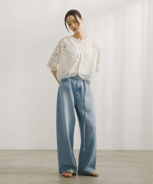 URBAN RESEARCH DOORS(アーバンリサーチドアーズ)の「Batten Lace Cotton Blouse(シャツ/ブラウス・レディース・オフホワイト・FREE)」の5枚目の写真