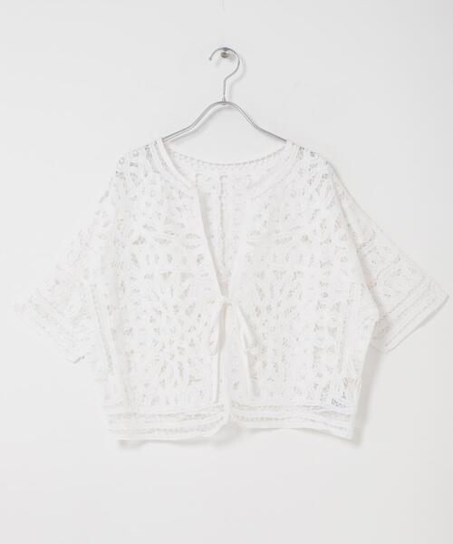 URBAN RESEARCH DOORS(アーバンリサーチドアーズ)の「Batten Lace Cotton Blouse(シャツ/ブラウス・レディース・オフホワイト・FREE)」の6枚目の写真