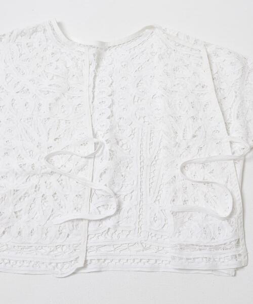 URBAN RESEARCH DOORS(アーバンリサーチドアーズ)の「Batten Lace Cotton Blouse(シャツ/ブラウス・レディース・オフホワイト・FREE)」の8枚目の写真