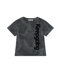 キープゴーイング ブークル刺繍 クロップ半袖Tシャツ