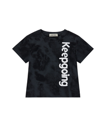 キープゴーイング ブークル刺繍 クロップ半袖Tシャツ