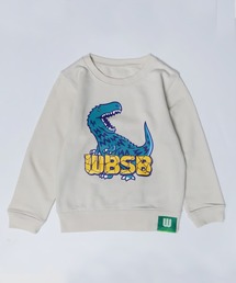 WBSB（ダブルビーエスビー）の「WBSB/ダブルビーエスビー Dinosaur Kids Pull sweat クルーネック パイル地 スウェット キッズ 2026年春夏（スウェット）」