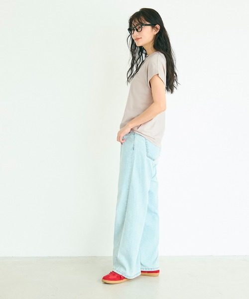 coca(coca)(コカ)の「フレンチスリーブ刺繍Tシャツ(Tシャツ/カットソー・レディース・A/B/D/C・L/M/S/XL)」の8枚目の写真