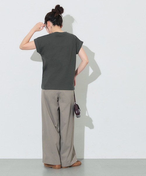 coca(coca)(コカ)の「フレンチスリーブ刺繍Tシャツ(Tシャツ/カットソー・レディース・A/B/D/C・L/M/S/XL)」の11枚目の写真