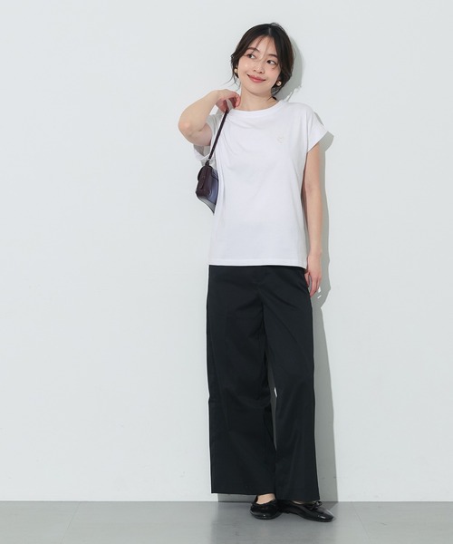 coca(coca)(コカ)の「フレンチスリーブ刺繍Tシャツ(Tシャツ/カットソー・レディース・A/B/D/C・L/M/S/XL)」の14枚目の写真