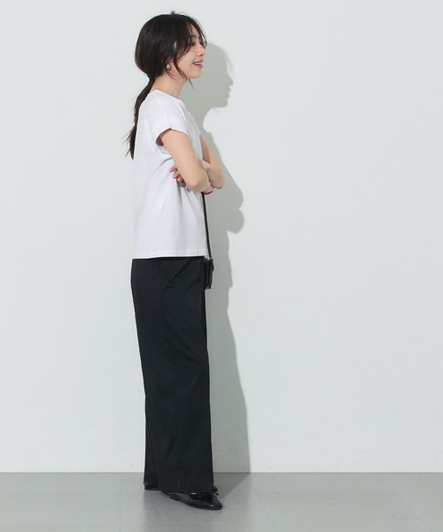 coca(coca)(コカ)の「フレンチスリーブ刺繍Tシャツ(Tシャツ/カットソー・レディース・A/B/D/C・L/M/S/XL)」の15枚目の写真