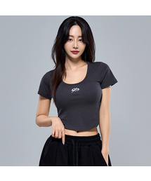 PHYSICAL GARMENTS（フィジカルガーメンツ）の「P5049 ウィメンズ Uネック シンボル クロップ 半袖 [3COLOR]（Tシャツ/カットソー）」