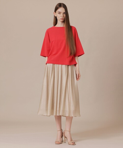 MACKINTOSH LONDON（マッキントッシュ ロンドン）の「【WEB・一部店舗限定】ストレッチサッカーストライプ半袖ブラウス（Tシャツ/カットソー・レディース・ブルー系その他4/ホワイト系その他/オレンジ/グレー系その他・38）」の18枚目の写真