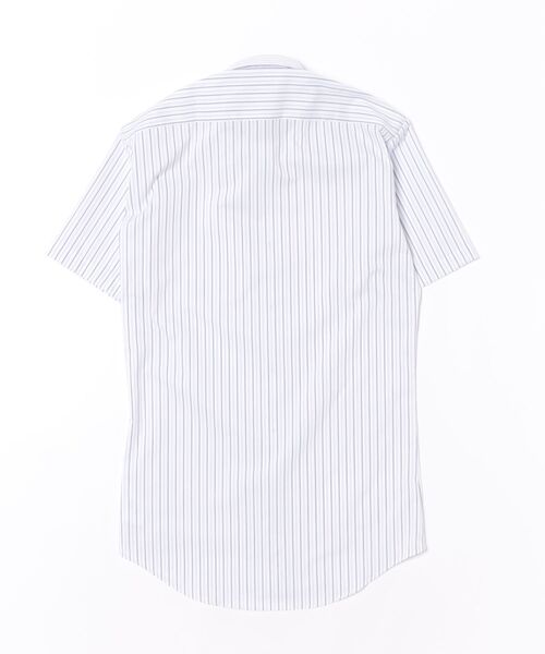 TOKYO SHIRTS（トウキョウシャツ）の「【超形態安定】【吸水速乾】 形態安定ノンアイロン ボタンダウン 半袖ビジネスワイシャツ（ビジネスシャツ・メンズ・パープル・首回り37cm/首回り39cm/首回り41cm/首回り42cm/首回り43cm）」の7枚目の写真