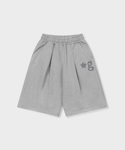 GRUNDEN(グルンデン)の「HAND WORK SWEATSHORTS (MELANGE GREY)(その他パンツ・レディース・その他・1/2)」の2枚目の写真