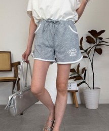 ロゴサイドライン裏毛ショートパンツ