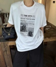 link lot（リンクロット）の「ニュースペーパー・アーカイブ グラフィックT（Tシャツ/カットソー）」