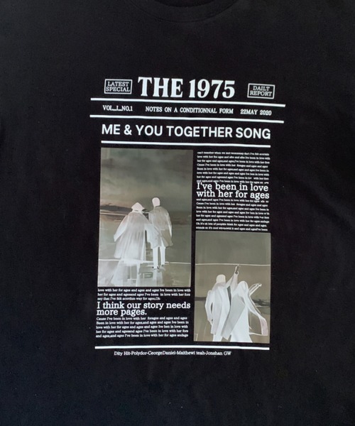 link lot（リンクロット）の「ニュースペーパー・アーカイブ グラフィックT（Tシャツ/カットソー・メンズ・ホワイト/ブラック/ライトグレー・L/M）」の16枚目の写真