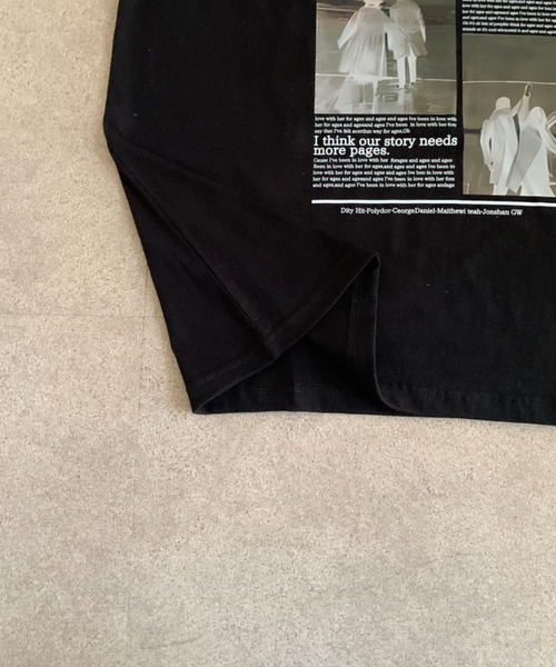 link lot（リンクロット）の「ニュースペーパー・アーカイブ グラフィックT（Tシャツ/カットソー・メンズ・ホワイト/ブラック/ライトグレー・L/M）」の17枚目の写真