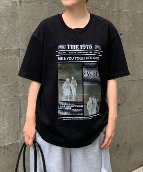 link lot（リンクロット）の「ニュースペーパー・アーカイブ グラフィックT（Tシャツ/カットソー・メンズ・ホワイト/ブラック/ライトグレー・L/M）」の7枚目の写真