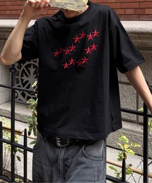 kutir | STAR EMBROIDERY DESIGN T-SHIRT/スター刺繍デザインTシャツ(Tシャツ/カットソー)