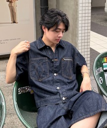 ADAMASTE（アダマスト）の「Western Short Sleeve Denim Jacket - ウエスタンショートスリーブデニムジャケット【セットアップ対応】（その他アウター）」