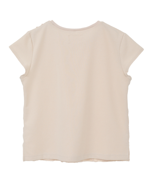 LOGEMENT DE CLAIRE(ロジュモンドクレール)の「【LOURMARIN】テープチュール刺しゅうプルオーバー(Tシャツ/カットソー・レディース・ブラック/アイボリー・FREE)」の5枚目の写真