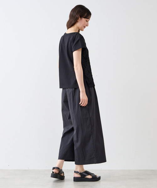 LOGEMENT DE CLAIRE(ロジュモンドクレール)の「【LOURMARIN】テープチュール刺しゅうプルオーバー(Tシャツ/カットソー・レディース・ブラック/アイボリー・FREE)」の15枚目の写真