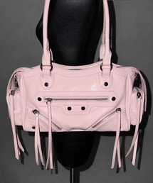 【 ショルダーストラップ付き2WAY 】ヴィンテージアウトポケットグランジボストンショルダーバッグ/ vintage out pocket grunge boston shoulder bag