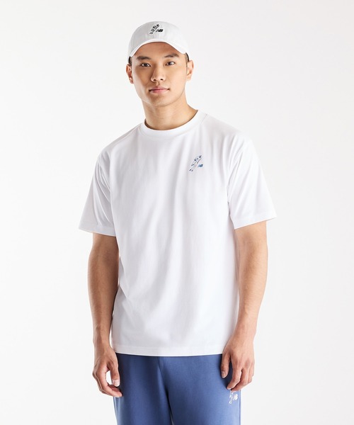 NEW BALANCE(ニューバランス)の「大谷翔平オールウェイズオンロゴ半袖Tシャツ(Tシャツ/カットソー・メンズ・ブラック/グレイッシュブルー/ホワイト・SMALL/XXX-LARGE/XX-LARGE/X-LARGE/LARGE/MEDIUM)」の2枚目の写真
