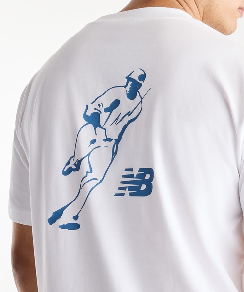 NEW BALANCE(ニューバランス)の「大谷翔平オールウェイズオンロゴ半袖Tシャツ(Tシャツ/カットソー・メンズ・ブラック/グレイッシュブルー/ホワイト・SMALL/XXX-LARGE/XX-LARGE/X-LARGE/LARGE/MEDIUM)」の6枚目の写真