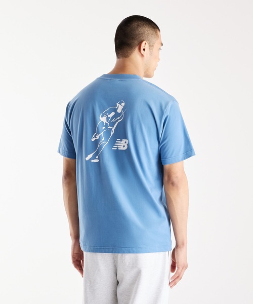 NEW BALANCE(ニューバランス)の「大谷翔平オールウェイズオンロゴ半袖Tシャツ(Tシャツ/カットソー・メンズ・ブラック/グレイッシュブルー/ホワイト・SMALL/XXX-LARGE/XX-LARGE/X-LARGE/LARGE/MEDIUM)」の12枚目の写真