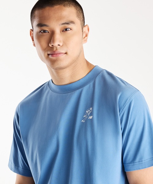 NEW BALANCE(ニューバランス)の「大谷翔平オールウェイズオンロゴ半袖Tシャツ(Tシャツ/カットソー・メンズ・ブラック/グレイッシュブルー/ホワイト・SMALL/XXX-LARGE/XX-LARGE/X-LARGE/LARGE/MEDIUM)」の13枚目の写真