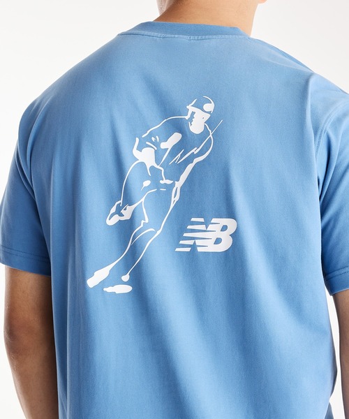 NEW BALANCE(ニューバランス)の「大谷翔平オールウェイズオンロゴ半袖Tシャツ(Tシャツ/カットソー・メンズ・ブラック/グレイッシュブルー/ホワイト・SMALL/XXX-LARGE/XX-LARGE/X-LARGE/LARGE/MEDIUM)」の14枚目の写真