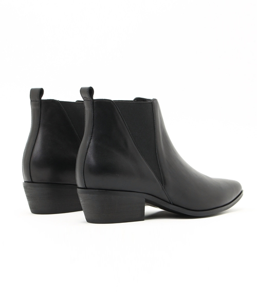 SLY（スライ）の「LEATHER WESTERN SHORT BOOTS（ブーツ・レディース・キャメル/ブラック・LARGE/SMALL/MEDIUM）」の5枚目の写真