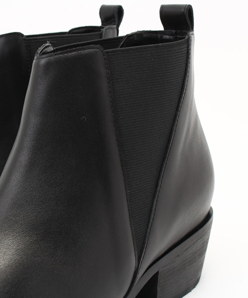 SLY（スライ）の「LEATHER WESTERN SHORT BOOTS（ブーツ・レディース・キャメル/ブラック・LARGE/SMALL/MEDIUM）」の8枚目の写真