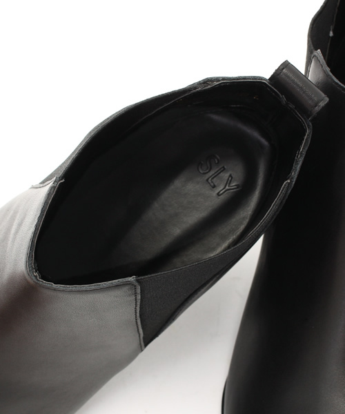 SLY（スライ）の「LEATHER WESTERN SHORT BOOTS（ブーツ・レディース・キャメル/ブラック・LARGE/SMALL/MEDIUM）」の9枚目の写真